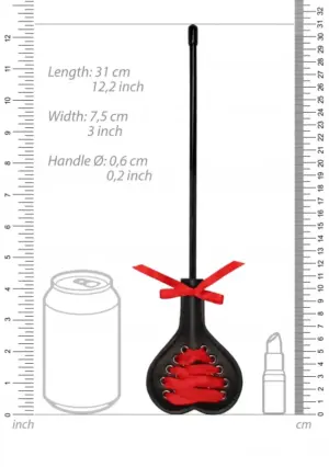 Ouch - Szív alakú paskoló piros szalaggal (31cm) - Image 4