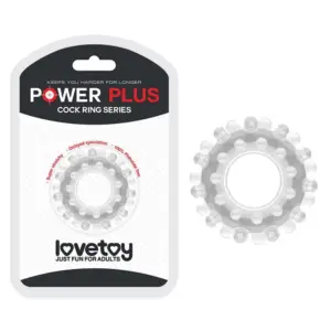 Lovetoy Power Plus - Péniszgyűrű (áttetsző) - Image 6