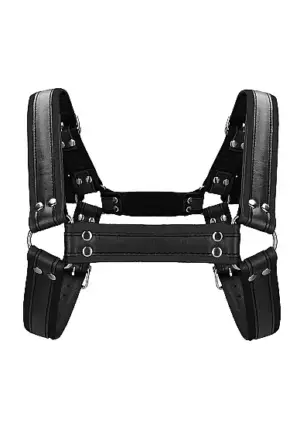 Ouch Buckle Bulldog Harness - Férfi hám (fekete) S/M - Image 5