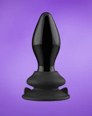 Chrystalino Stretchy - Akkus letapasztható üveg análdugó (fekete)