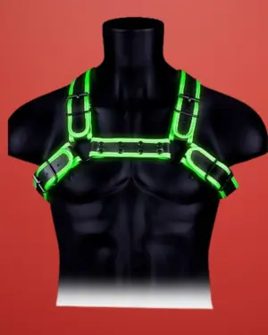 Ouch Buckle Bulldog - Sötétben világító hám