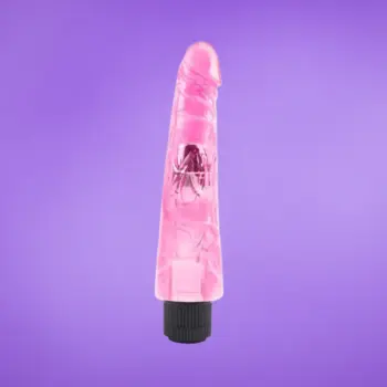 Chisa Hi-Rubber 8,8" - Zselés pink vibrátor (23cm)