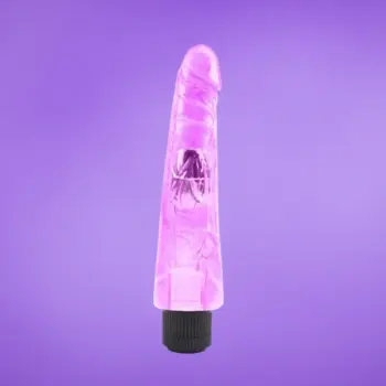 Chisa Hi-Rubber 8,8" - Zselés lila vibrátor (23 cm)