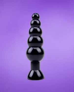 Chisa Black Mont - Análdildó (fekete) - 19cm