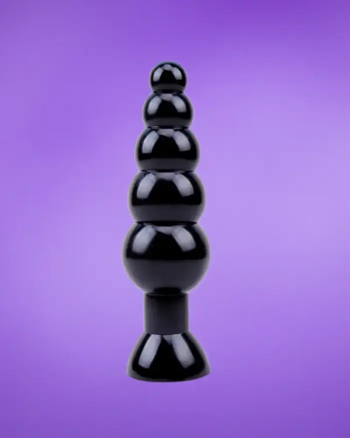 Chisa Black Mont - Análdildó (fekete) - 19cm