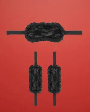 Ouch Introductory Bondage Kit #7 - Bondage szett (fekete)