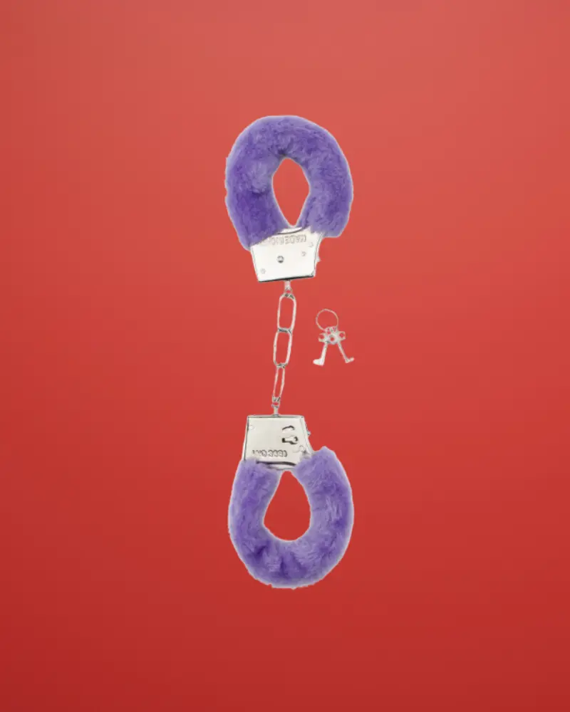 Shots Toys - Plüss bilincs (lila)