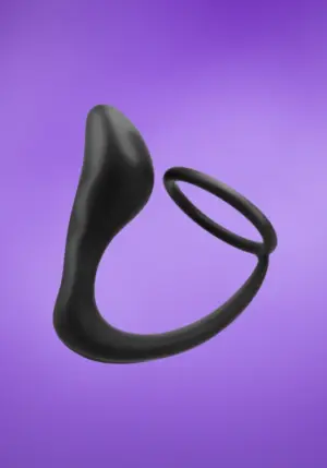 Tardenoche Randal - Análdugó péniszgyűrűvel (fekete)