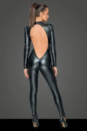 Noir Handmade F230 - Fényes, hosszúujjú overall - Image 2