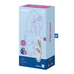 Satisfyer Hot Lover - Okos, akkus melegítős vibrátor (ezüst) - Image 4