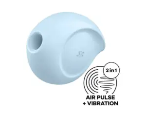 Satisfyer Sugar Rush - Akkus, léghullámos csikló vibrátor (kék) - Image 5