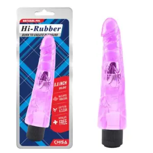 Chisa Hi-Rubber 8,8" - Zselés lila vibrátor (23 cm) - Image 2