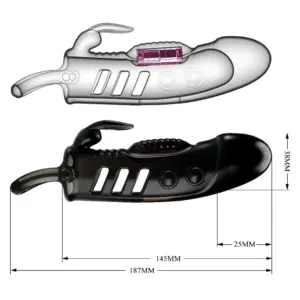 Pretty Love Sloane - Vibrációs péniszköpeny (fekete) - Image 5