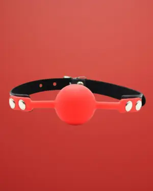 Fetish Addict - Szilikon szájpecek (piros)