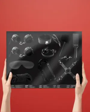 Fetish Intoyou - Fekete bondage szett (11 részes)