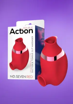 Actixon Nr.7 - Akkus,orális csiklóizgató vibrátor (piros)