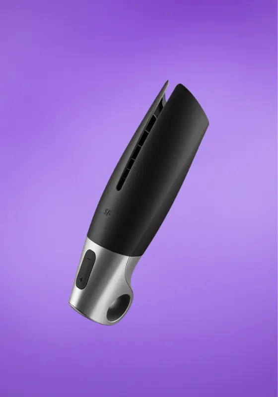 Nevtelen-terv-1676453649852.webp Satisfyer Power - Okos, akkus maszturbátor (fekete-ezüst) - Image 1