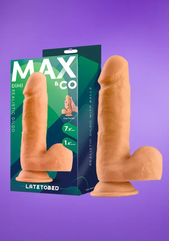 Latetobed Max&Co. Dimi - Élethű dildó (20cm)