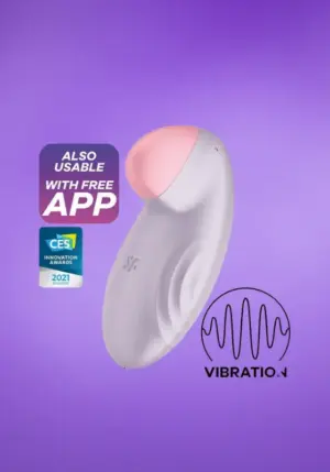 Satisfyer Tropical Tip - Okos, akkus csiklóvibrátor (lila)