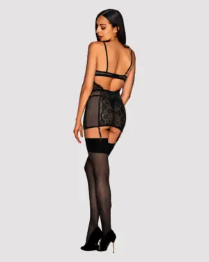Obsessive Basitta - Harisnyatartós necc,fűzős szexi ruha bugyival - Image 4