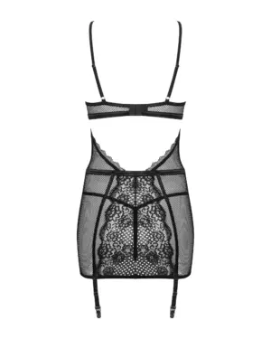 Obsessive Basitta - Harisnyatartós necc,fűzős szexi ruha bugyival - Image 6