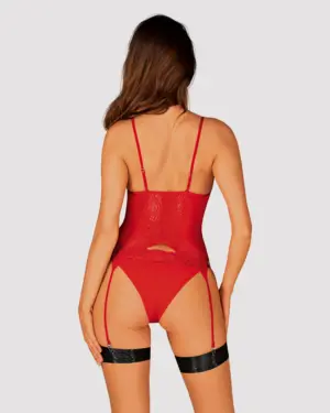 Obsessive Diyosa - Pántos fűző (piros) - Image 2