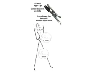 Fetish Collection - Szexlánc csiptetővel,nőknek - Image 3