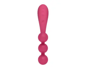Satisfyer Tri Ball 1 - Akkus, multifunkciós vibrátor (piros) - Image 4