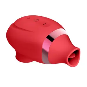 Actixon Nr.7 - Akkus,orális csiklóizgató vibrátor (piros) - Image 3