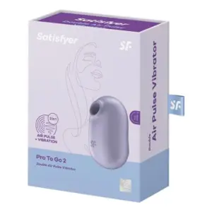 Satisfyer Pro To Go 2 - Akkus, léghullámos csiklóizgató vibrátor (lila) - Image 6