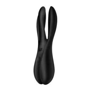 Satisfyer Threesome 2 - Akkus háromfejű vibrátor (fekete) - Image 2