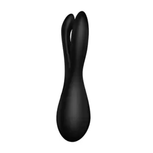 Satisfyer Threesome 2 - Akkus háromfejű vibrátor (fekete) - Image 3
