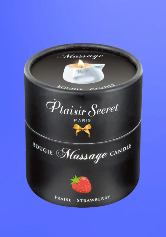 Plaisirs Secrets Strawberry - Masszázsgyertya (80ml)