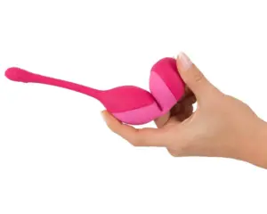 SMILE Love Balls - 82g-os, akkus, rádiós vibrációs tojás (pink) - Image 3