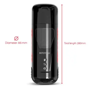 Intoyou Pyro - Akkus forgó-toló masztubátor,nyögő funkcióval - Image 8