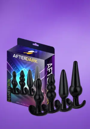 Afterdark Luvest - Análdugó készlet (fekete)