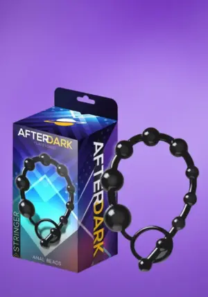 Afterdark Stringer - Anál gyöngysor (fekete)