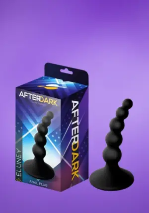 Afterdark Eluney - Gyöngyös análdugó (fekete)
