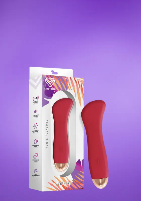 Latetobed Phana - Akkus csiklóizgató (piros)