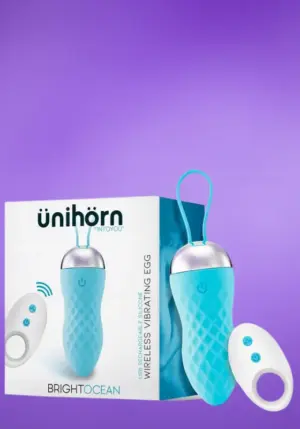 Ünihörn Brightocean - Akkus vibrációs tojás (kék)