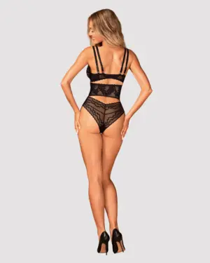 Obsessive Arienna - Magasított fekete csipke bugyi XL/2XL - Image 4