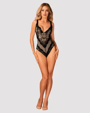 Obsessive Olvidia - Fekete csipke body XS/S - Image 3