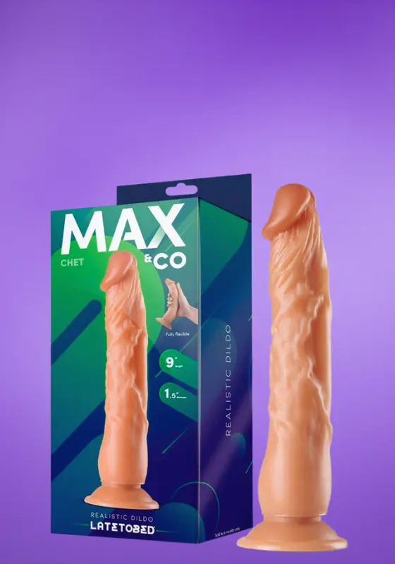 Max&Co Chet - Élethű dildó (23cm)