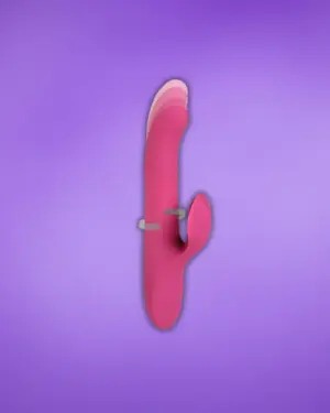 Toyjoy Venus - Toló-forgó vibrátor csiklókarral (pink)