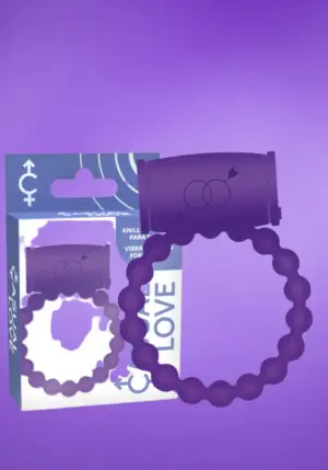 Casual Love - Vibrációs péniszgyűrű (lila)