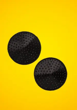 Calexotics - Kőr alakú mellbimbó tapasz (fekete)