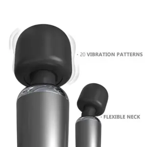 Action Graphity Wand - Akkus masszírozó (szürke) - Image 4