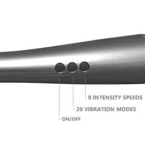 Action Graphity Wand - Akkus masszírozó (szürke) - Image 5