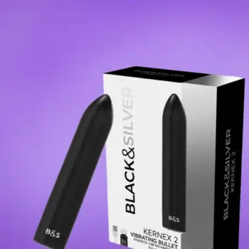 Black&Silver Kernex 2 - Akkus rúdvibrátor (fekete)