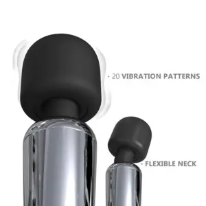 Action Silver Wand - Akkus masszírozó (ezüst) - Image 4